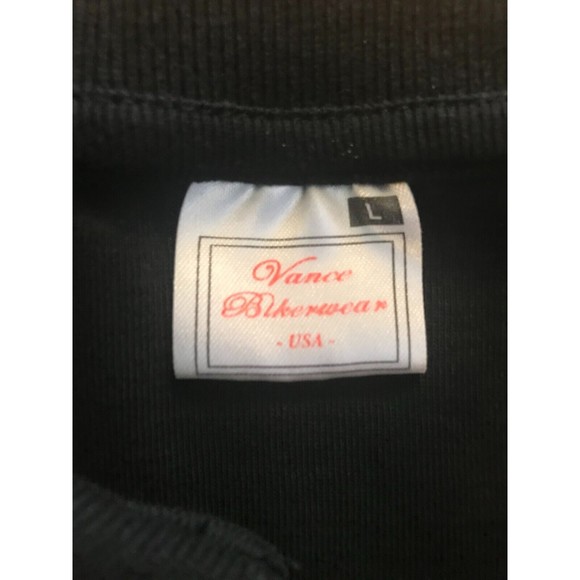 Womens 2014 Daytona Beach Bobber Motorcycle 1/4 Zip Vest Glitter Red/Black Large - Picture 4 of 5